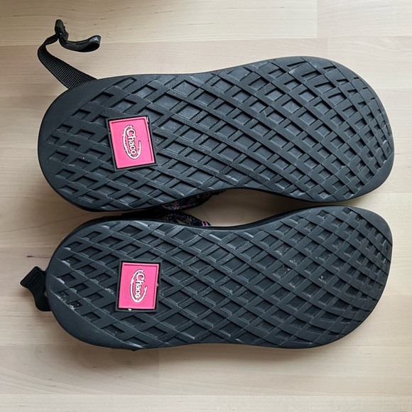 Hot Pink & Teal Chaco Sandals | Size 7 - Picture 6 of 7